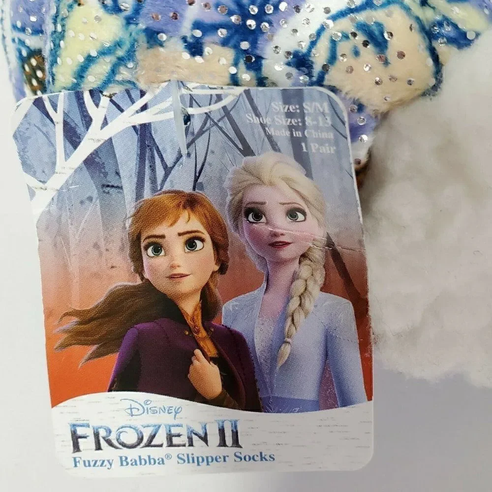 Disney Frozen II Slipper Socks Fuzzy Child S/M‎